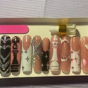 Beautiful homemade press on nails